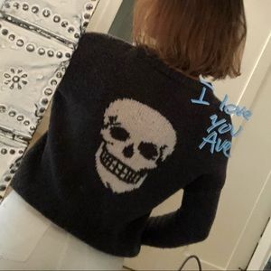 Skull cashmere sweater!